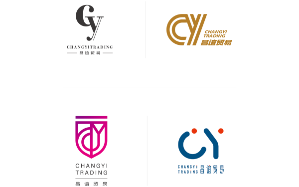 CY昌谊贸易美容美发贸易logo设计