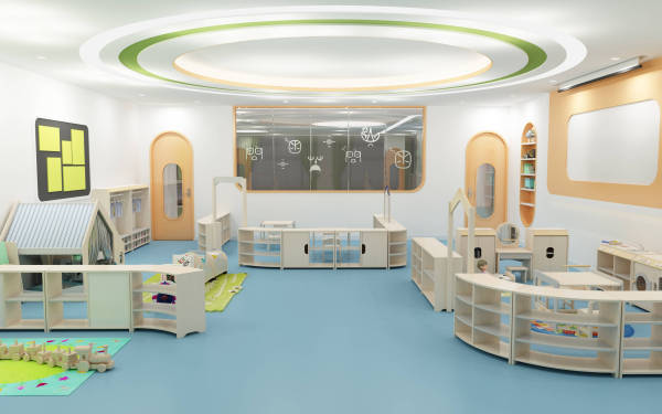厚朴教育装备幼儿园活动室家具设计