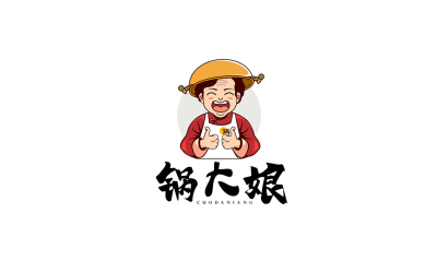 鍋大娘品牌logo設計