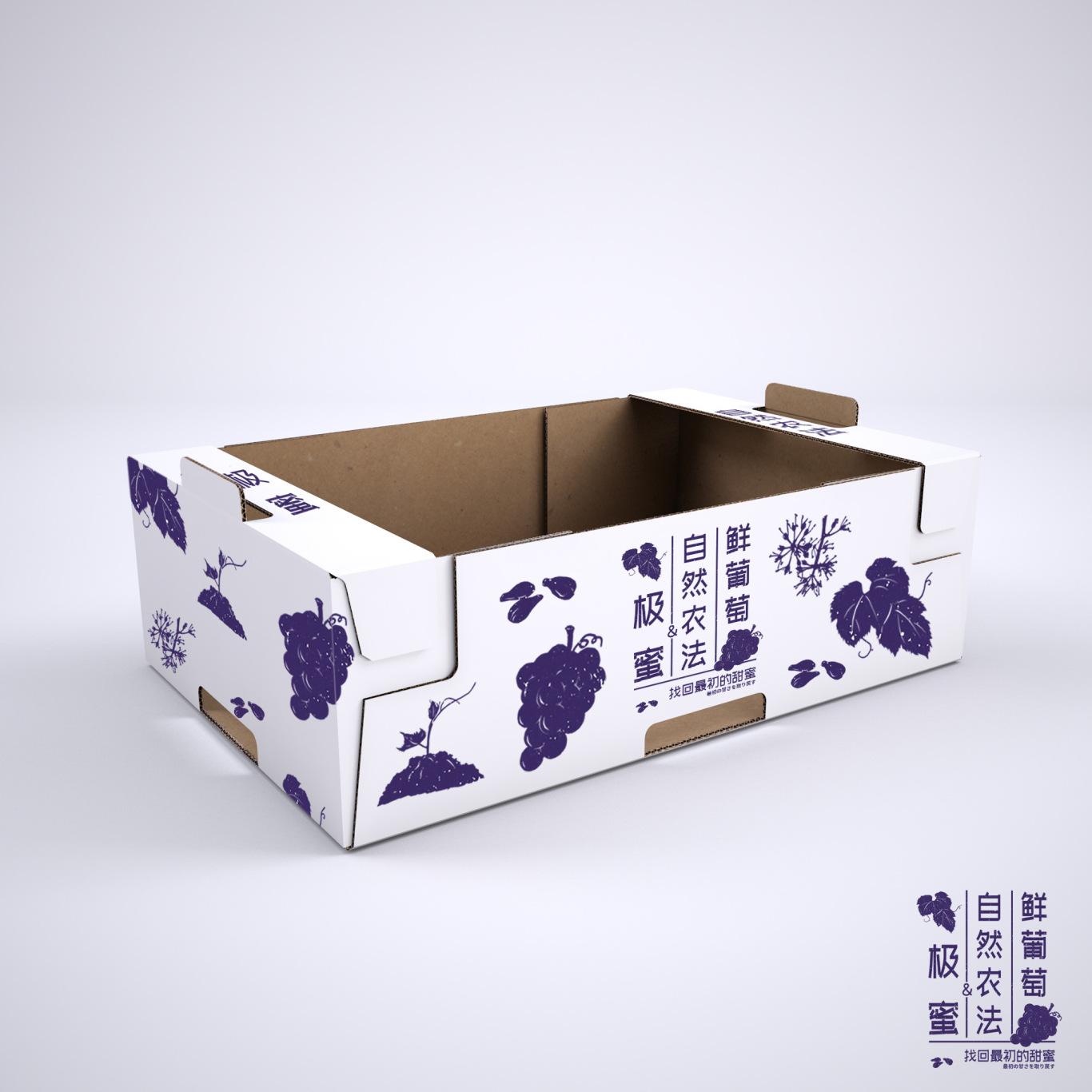福安葡萄包装生鲜外箱设计图6