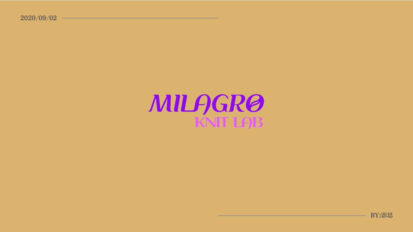 MILAGRO KNIT LAB英文字體LOGO設計圖2