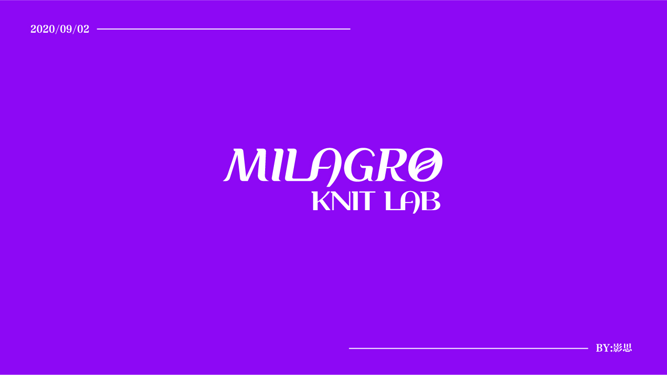 MILAGRO KNIT LAB英文字體LOGO設計圖0