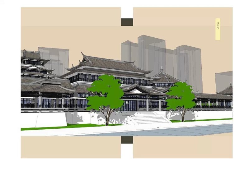 西城文庙建筑群概念设计图0