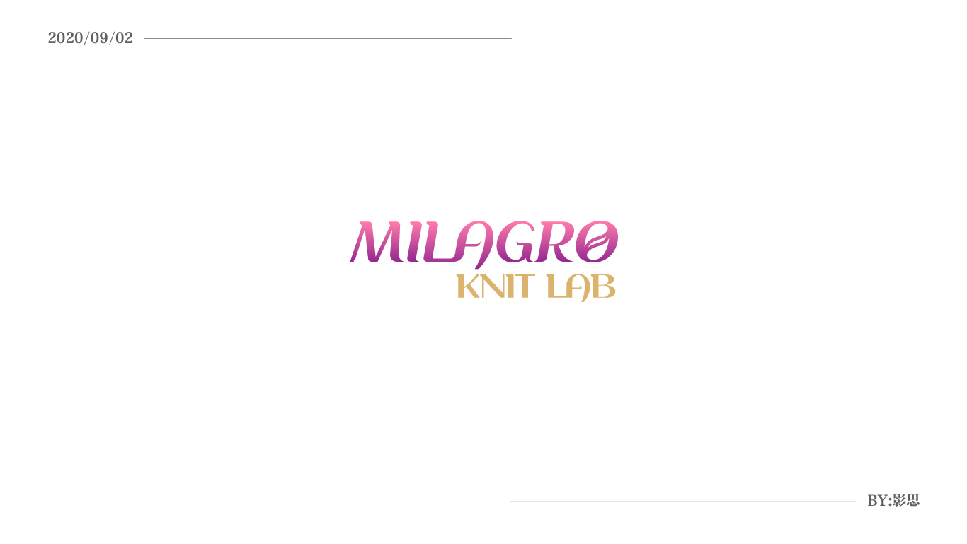 MILAGRO KNIT LAB英文字体LOGO设计图1