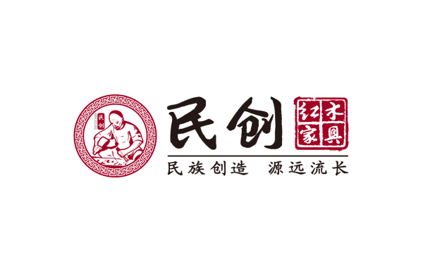 民創紅木家具品牌logo設計