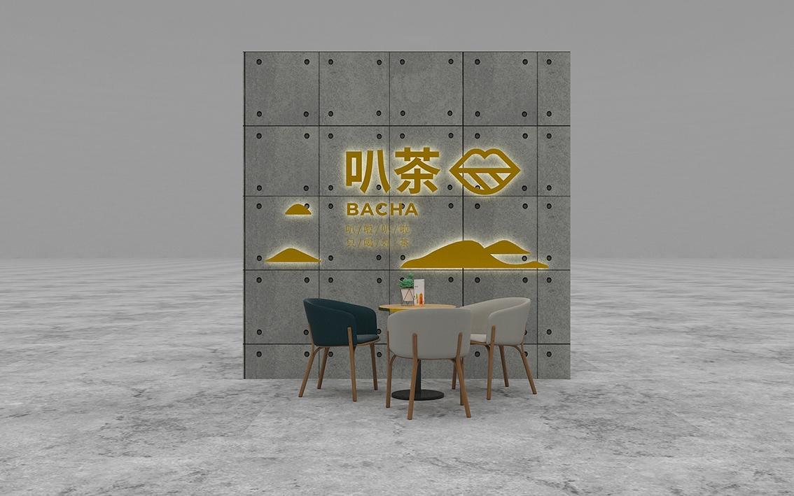 叭茶新中式茶饮店面SI空间设计图10