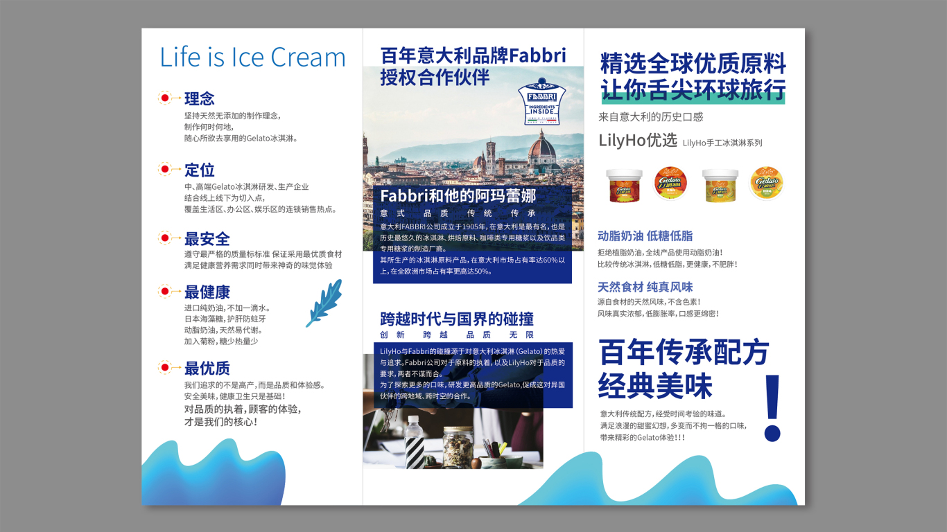 LilyHo冰淇淋折頁設計中標圖1