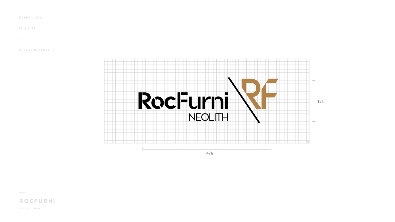 岩板家居RocFurni logo设计方案2图1
