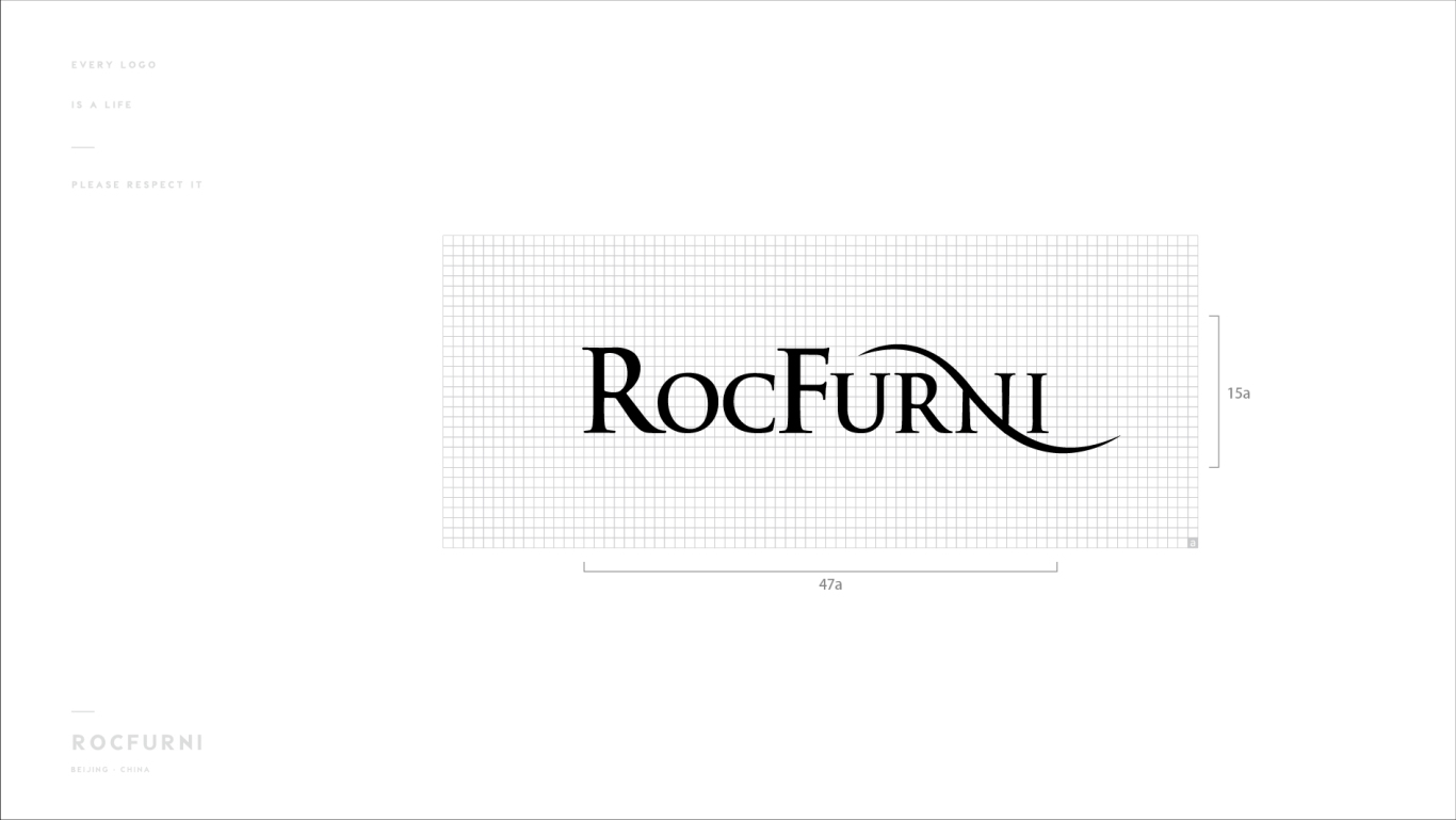 岩板家居RocFurni logo设计方案1图1