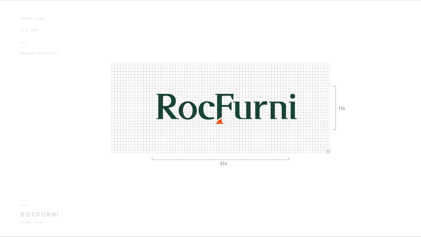 岩板家居RocFurni logo设计方案3图1