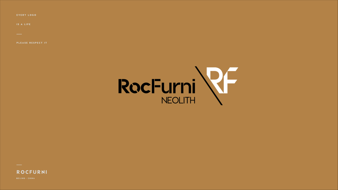 岩板家居RocFurni logo设计方案2图2