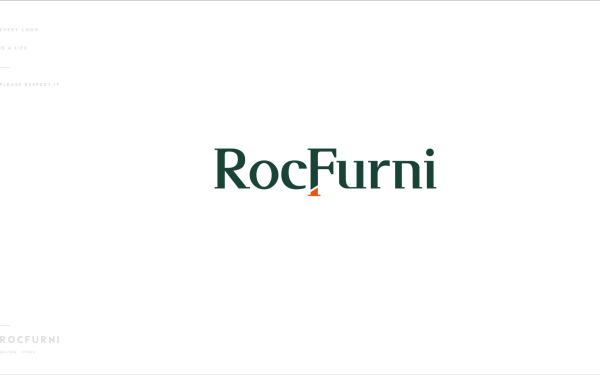 巖板家居RocFurni logo設計方案3