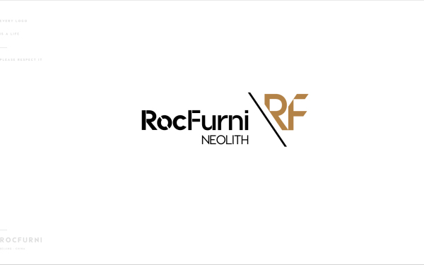 巖板家居RocFurni logo設計方案2