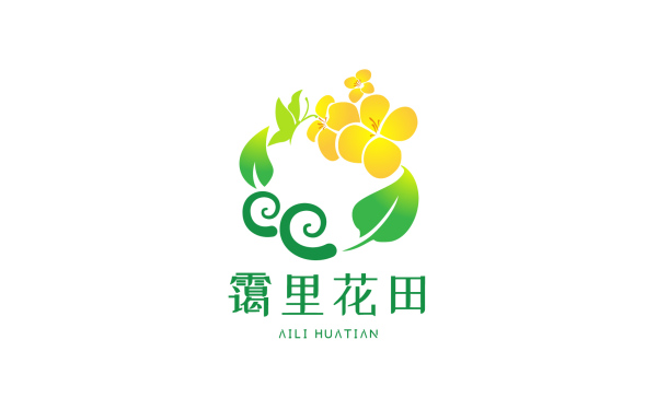 靄里花田logo設計