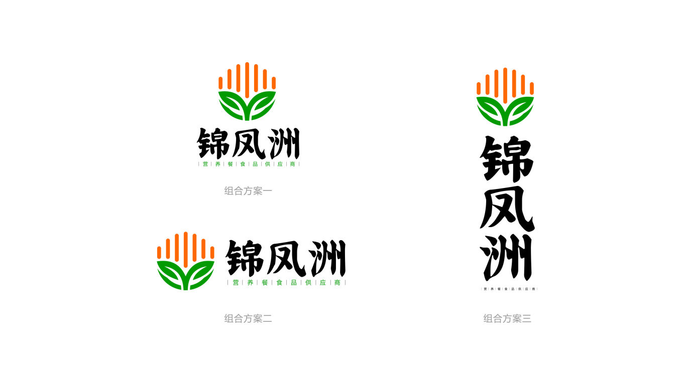 錦鳳洲營養食品logo設計圖2