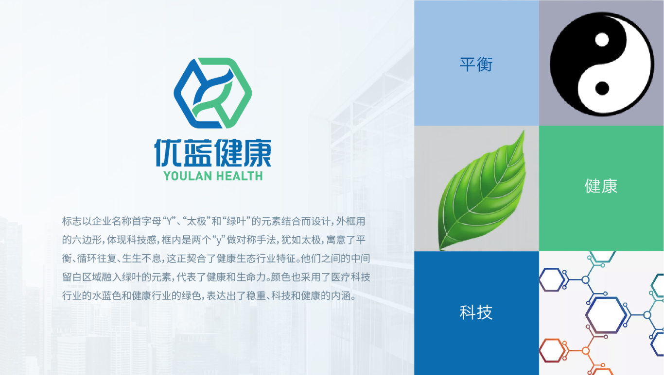 优蓝健康科技公司logo设计图4