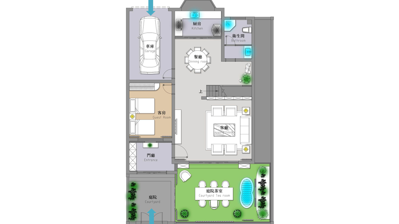 别墅室内设计图1