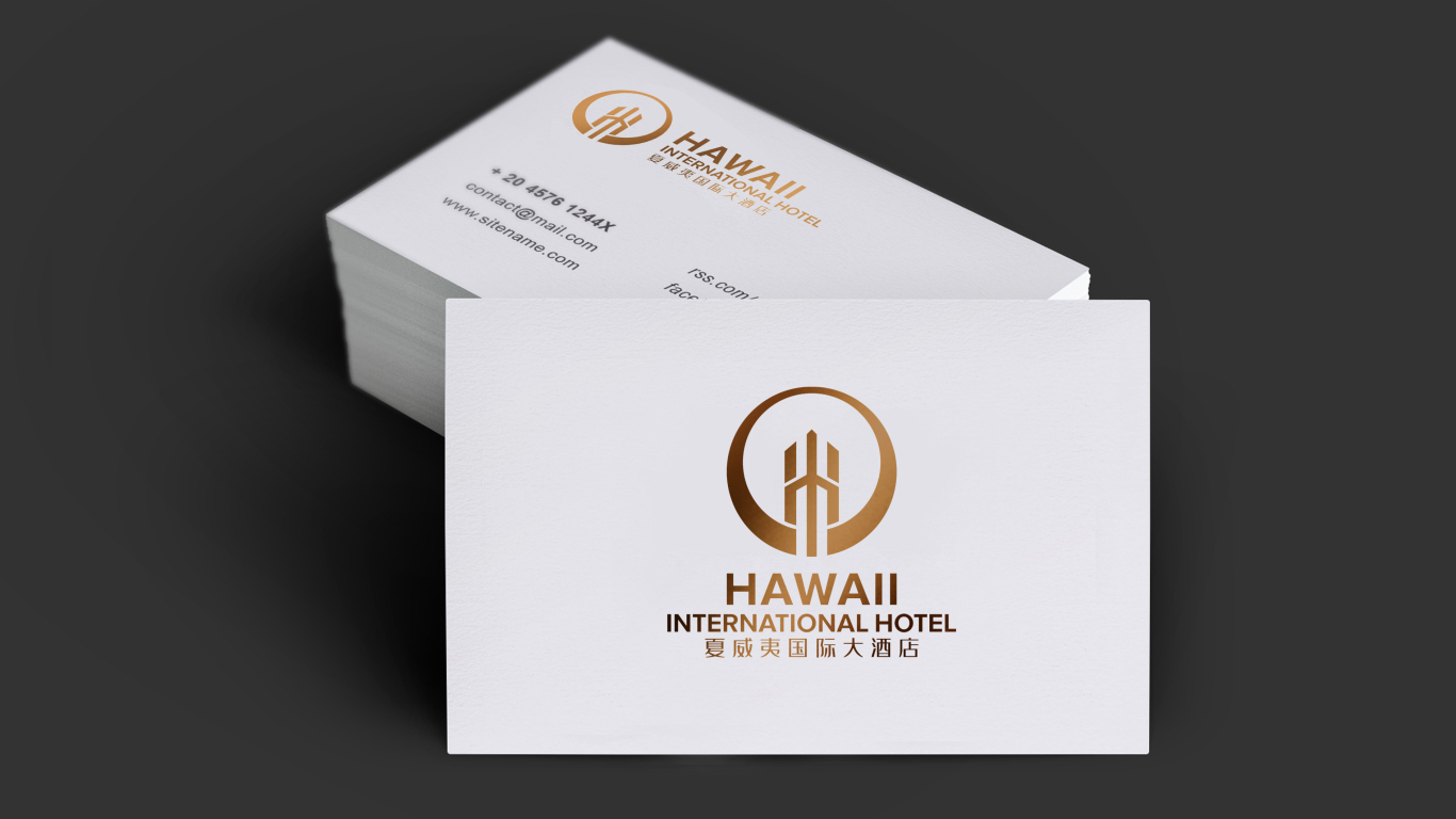 夏威夷国际大酒店LOGO设计中标图9