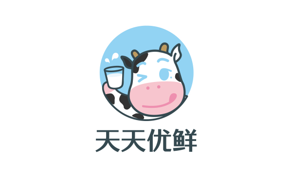 鲜奶吧logo设计
