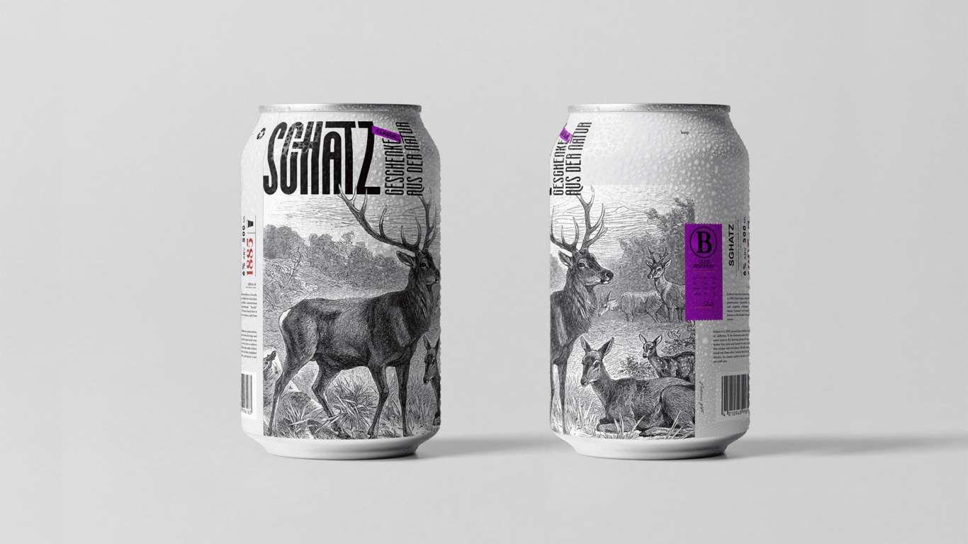 Schatz啤酒包裝酒類包裝設計圖0