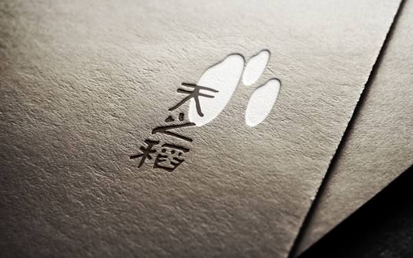 天之稻大米logo设计