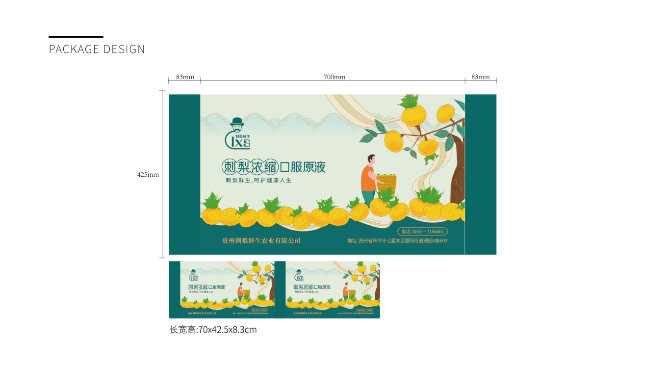 刺梨鮮生保健品牌包裝延展設計中標圖5