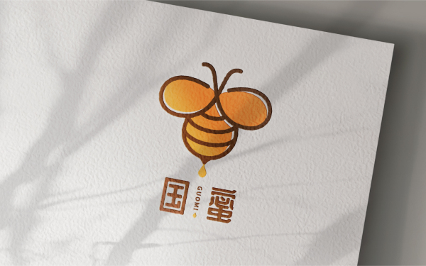 国蜜蜂蜜品牌LOGO设计