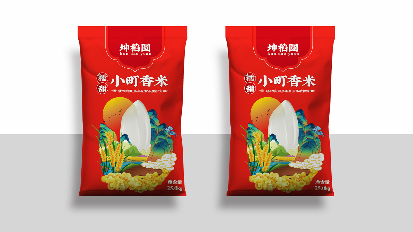 瀚海米业稻花香米包装设计中标图1