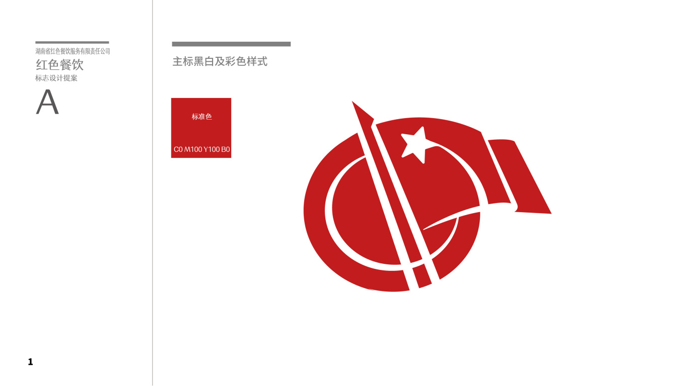 红色餐饮-品牌标志设计图1