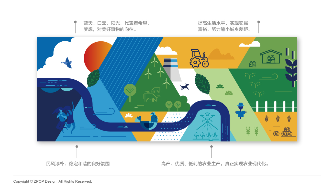 中國鄉村產業博覽會-展會形象KV設計圖2