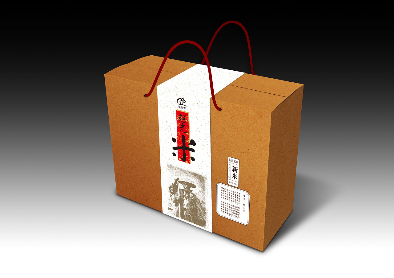 新瀉大米禮盒包裝設計圖0