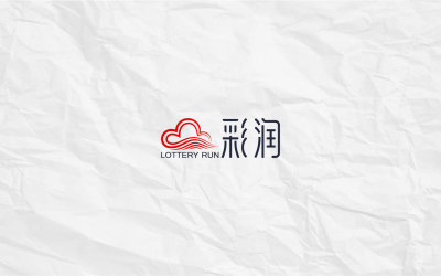 彩润 彩票 logo设计