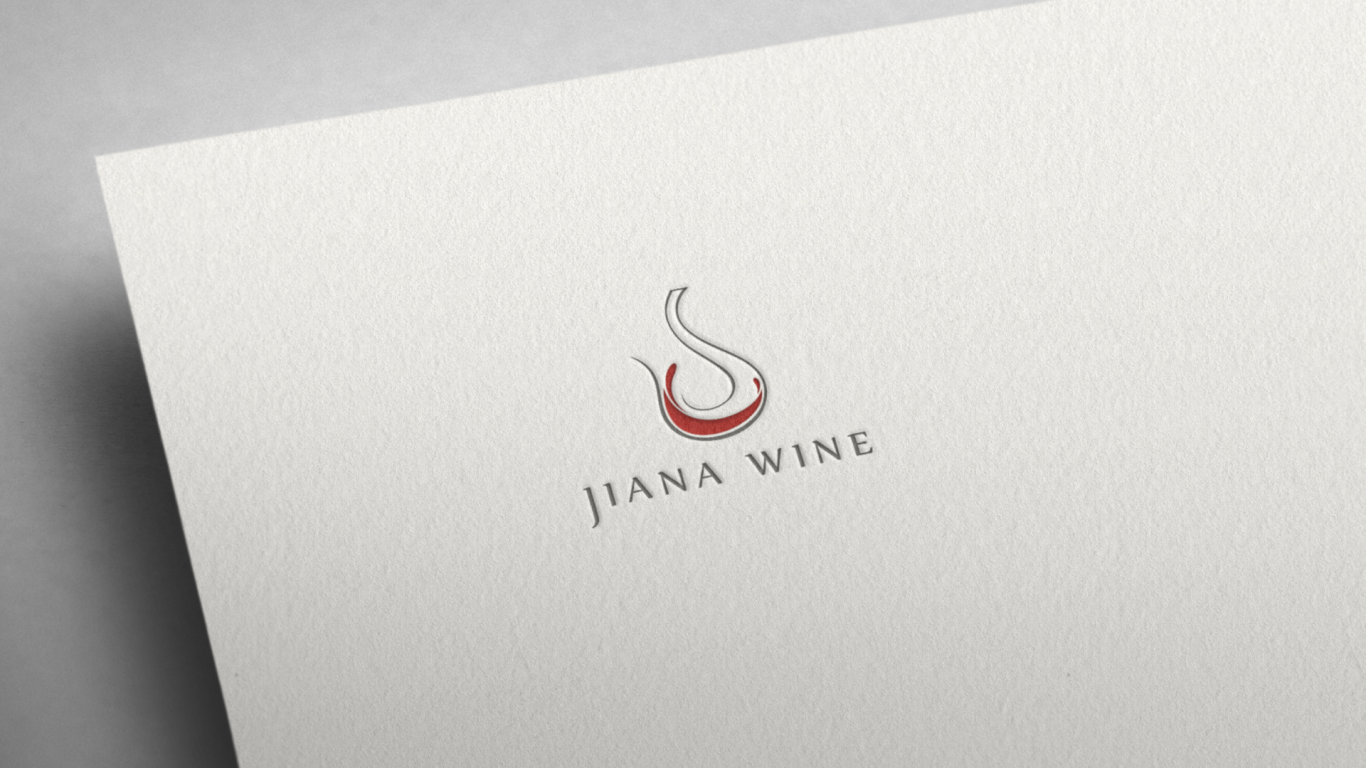 jiana wine 紅酒logo設計圖1