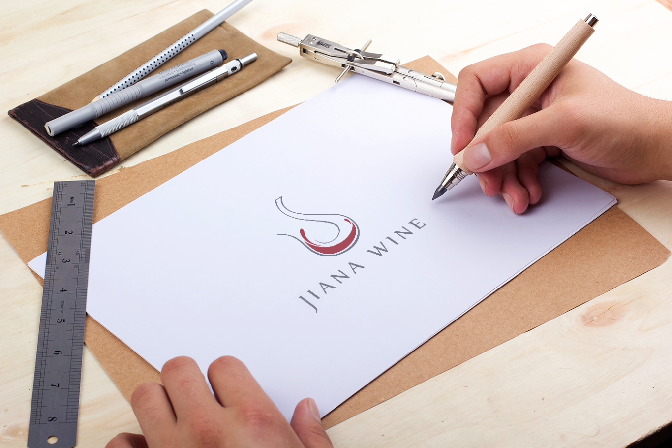 jiana wine 紅酒logo設計圖0