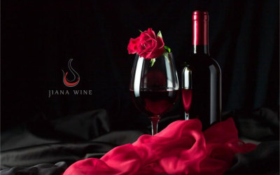 jiana wine 紅酒logo設計