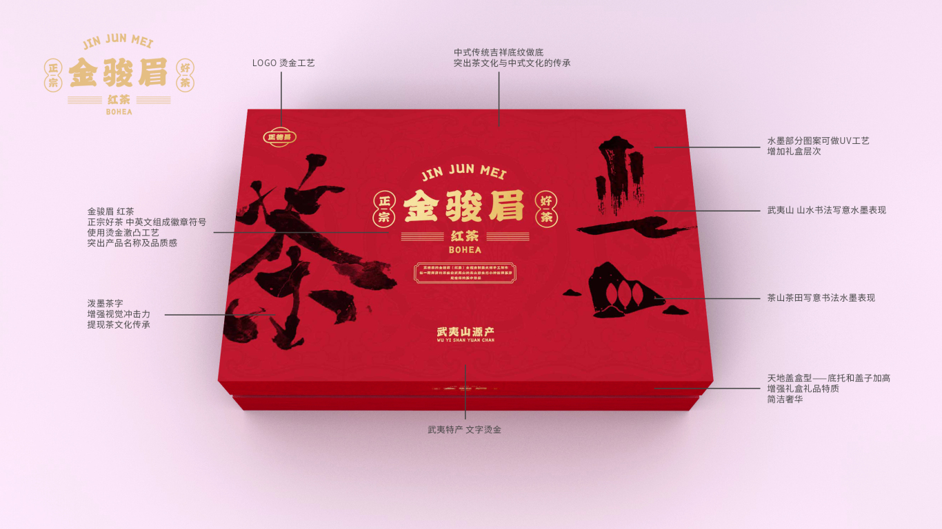 金骏眉红茶茶叶类包装设计中标图0