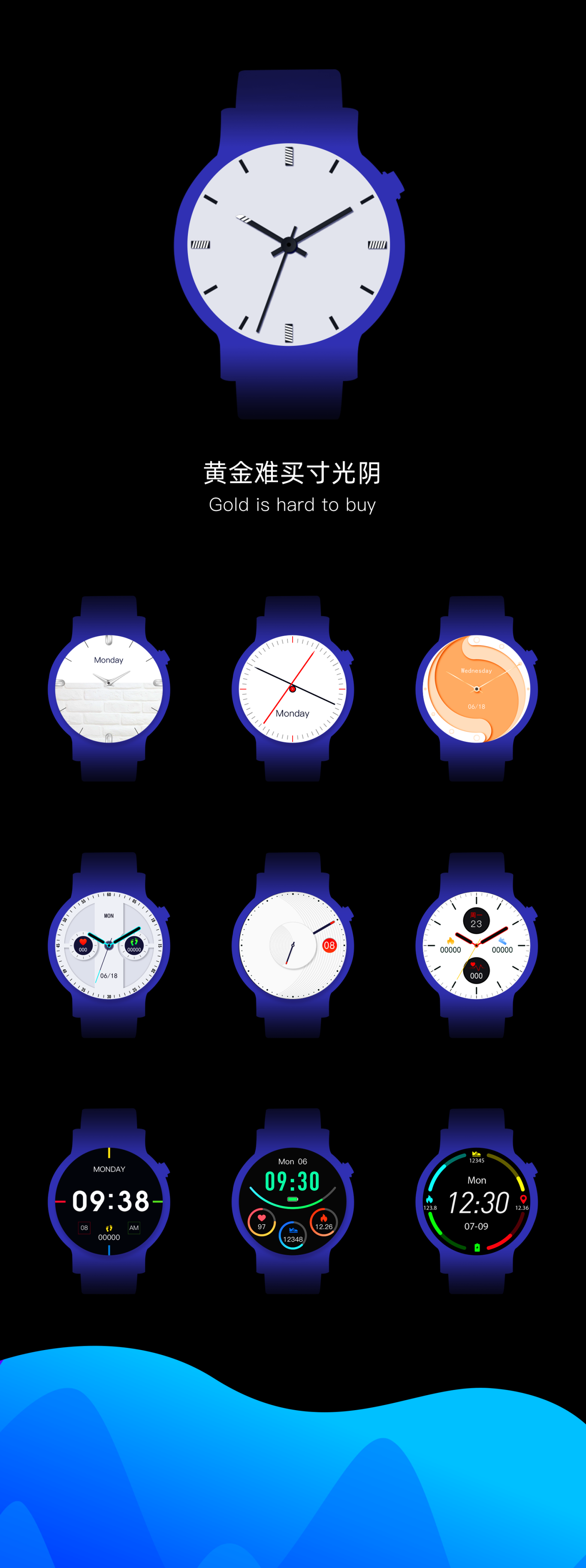 智能手表watch表盘设计图2