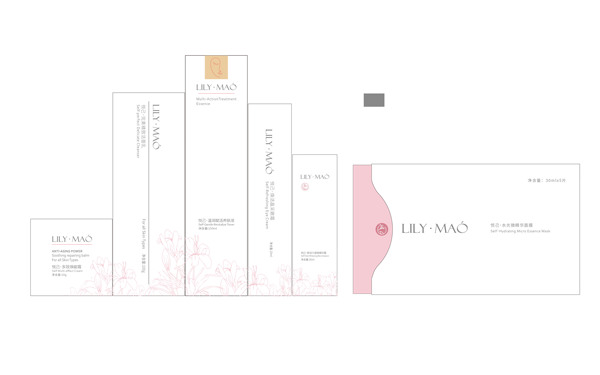 LILY.MAO品牌悅己系列護(hù)膚品包裝