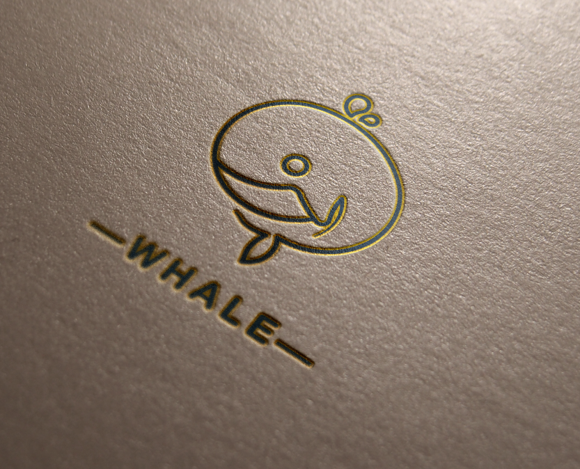 一笔画海鱼logo设计图5