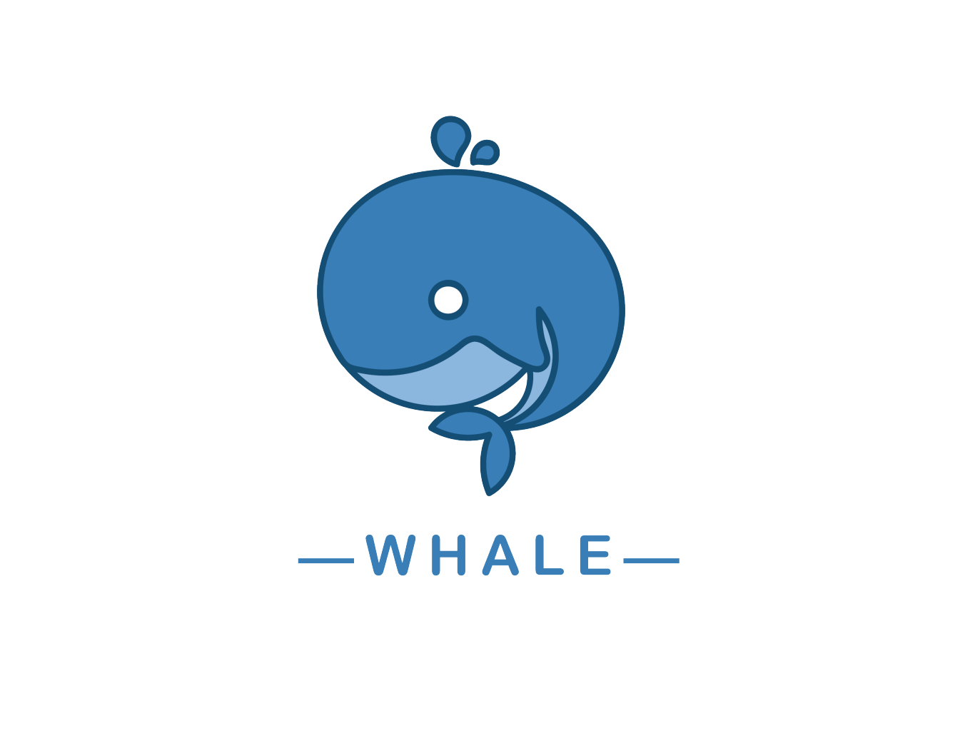 一笔画海鱼logo设计图1