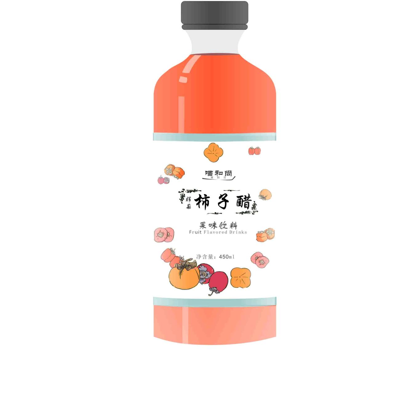 辉县柿子醋饮品包装设计图0