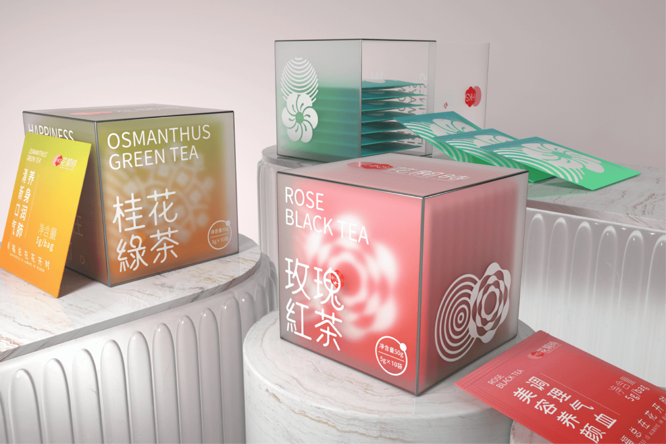 庆益茶园-花开时-茶饮品牌&包装设计图18