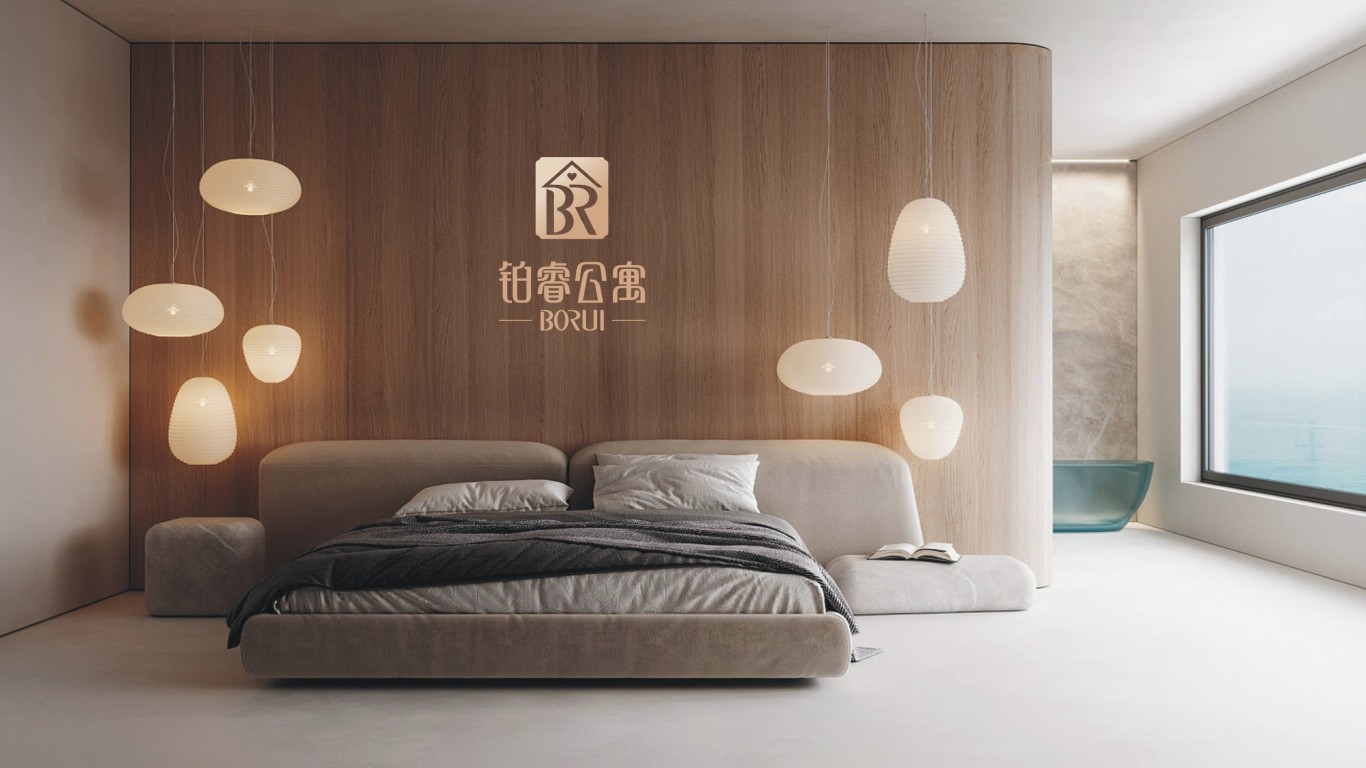 铂睿公寓酒店品牌LOGO设计中标图9