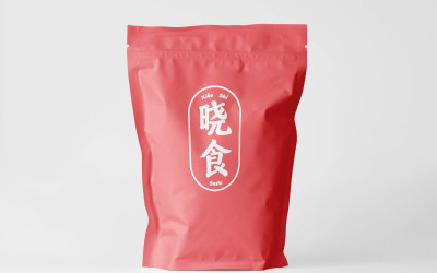 “晓食”餐饮品牌LOGO字体设计