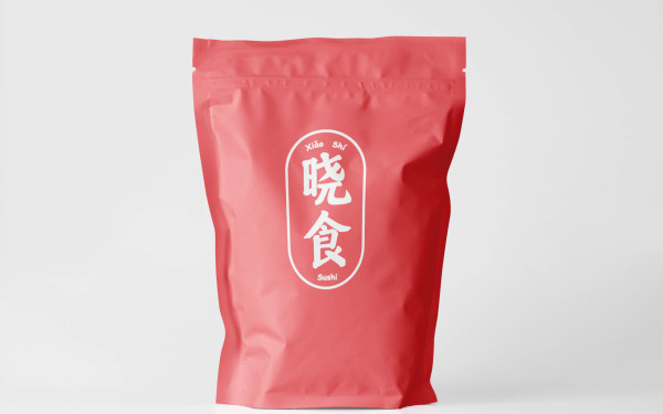 “晓食”餐饮品牌LOGO字体设计