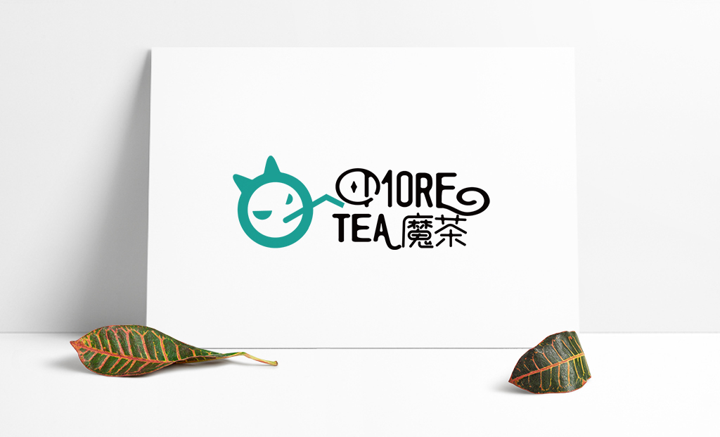 魔茶奶茶店logo設計圖0
