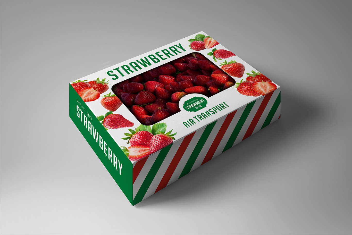 为大型超市设计的进口水果包装盒图0