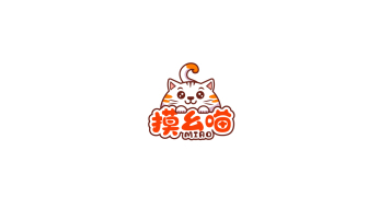 摸幺喵食品品牌商標設計