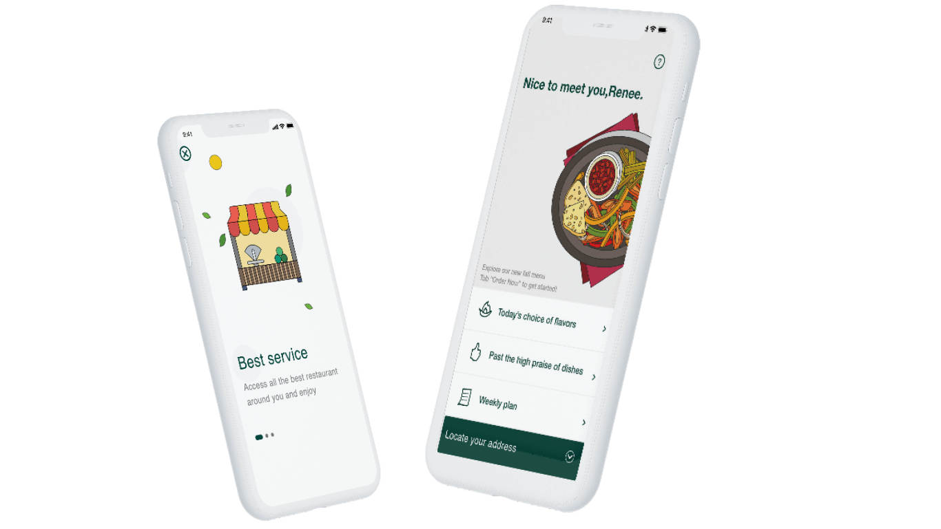 微可weekly餐飲外賣訂餐app品牌升級vi設計app界面設計圖8