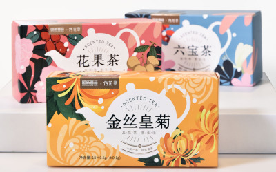 晋药集团花茶系列包装设计